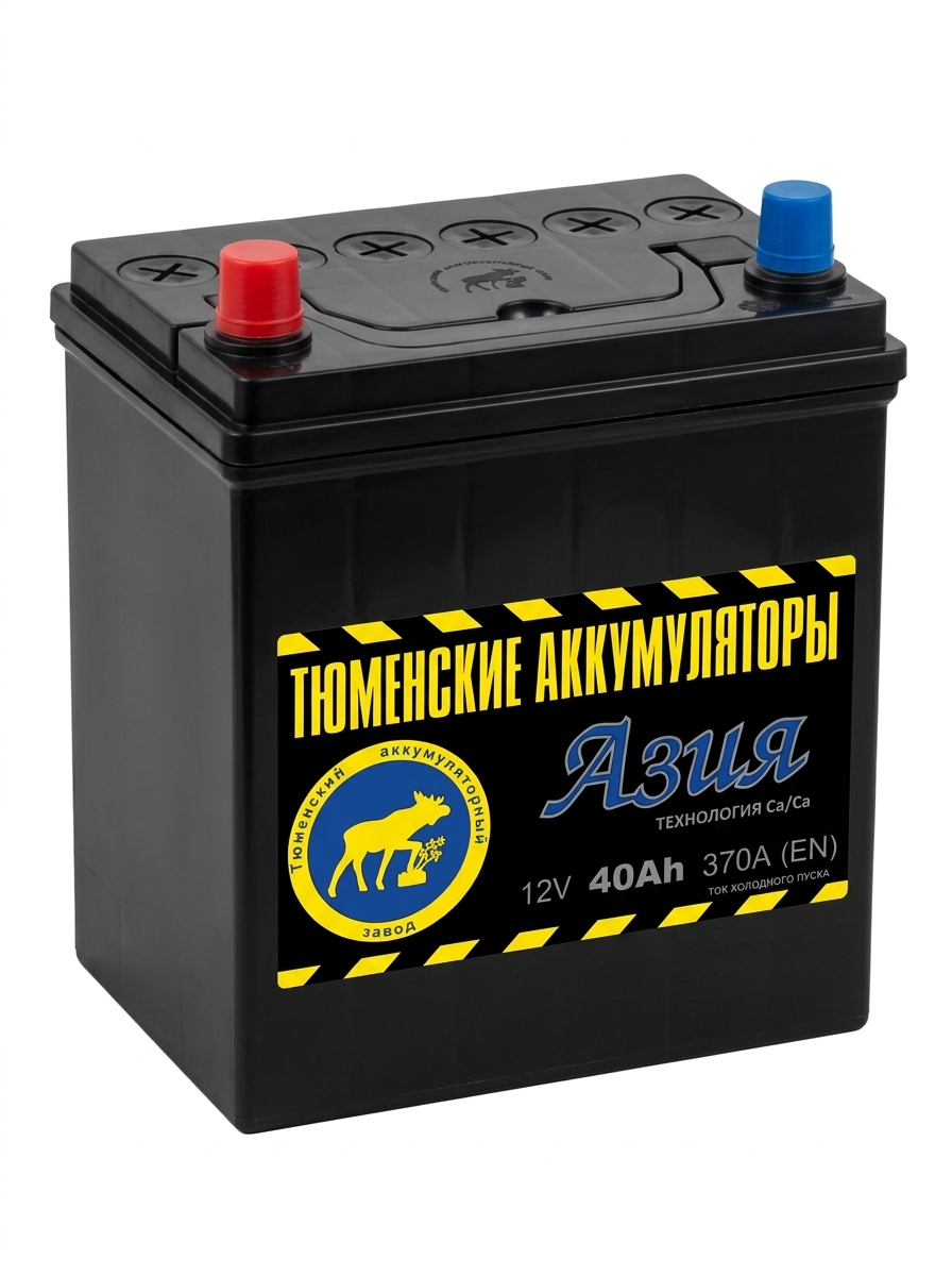 АКБ Тюмень 40 Ач 6СТ-40L Азия