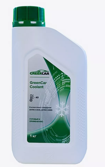 Антифриз GreenCar Coolant зеленый 1кг канистра