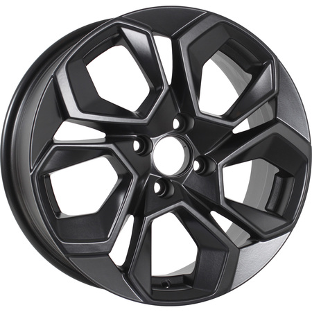 KDW KD1620 6,5x16 5*112 Et:45 Dia:57,1 Matt_Black_Painted KDW KD1620 6,5x16 5*112 Et:45 Dia:57,1 Matt_Black_Painted