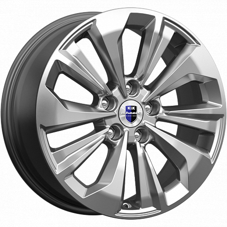 K&K Авиор 7x17 5*114,3 Et:35 Dia:60,1 дарк платинум брайт K&K Авиор 7x17 5*114,3 Et:35 Dia:60,1 дарк платинум брайт