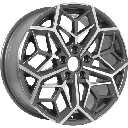 KDW KD1710 7x17 5*108 Et:50 Dia:63,3 Grey_Front_Polished KDW KD1710 7x17 5*108 Et:50 Dia:63,3 Grey_Front_Polished