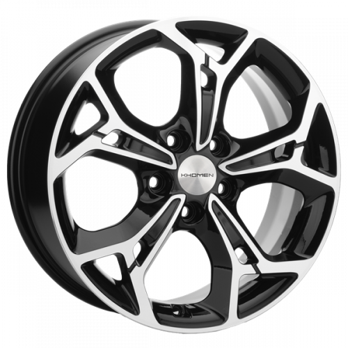 Khomen 1702 7x17 5*112 Et:40 Dia:57,1 BLACK-FP Khomen 1702 7x17 5*112 Et:40 Dia:57,1 BLACK-FP