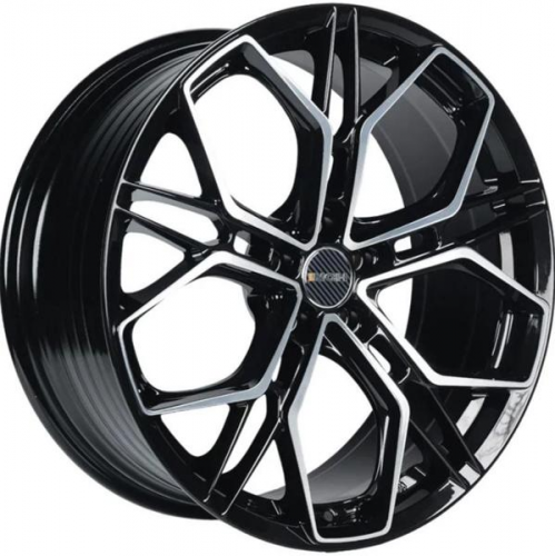 INCH FA8534 8,5x19 5*112 Et:28 Dia:66,6 Gloss Black Machined Face INCH FA8534 8,5x19 5*112 Et:28 Dia:66,6 Gloss Black Machined Face