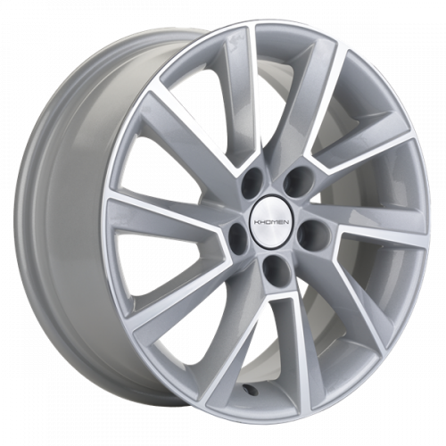 Khomen 1507 6x15 5*100 Et:40 Dia:57,1 Silver-FP Khomen 1507 6x15 5*100 Et:40 Dia:57,1 Silver-FP