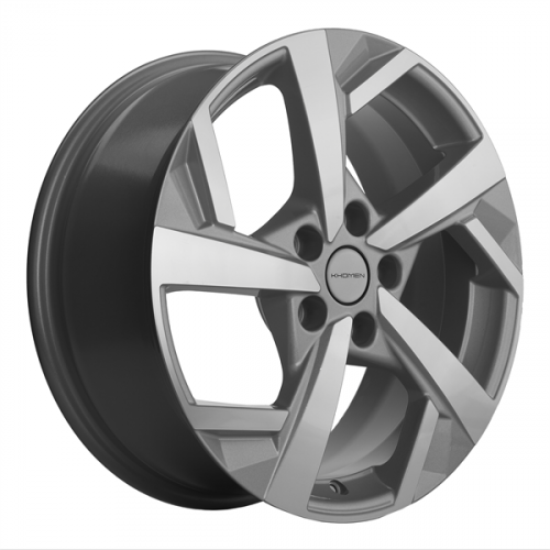 Khomen 1712 7x17 5*114,3 Et:37 Dia:66,6 F-Silver-FP Khomen 1712 7x17 5*114,3 Et:37 Dia:66,6 F-Silver-FP