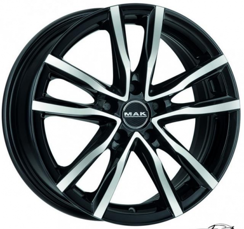 MAK MILANO 7x18 5*114,3 Et:40 Dia:76,1 Black Mirror