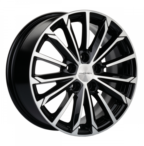 Khomen 1611 6,5x16 5*108 Et:45 Dia:60,1 Black-FP Khomen 1611 6,5x16 5*108 Et:45 Dia:60,1 Black-FP