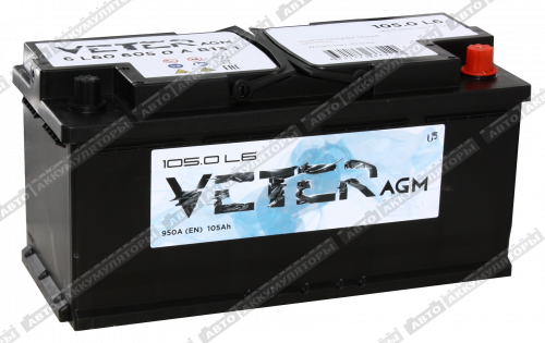 АКБ VETER AGM 105 Ач о/п