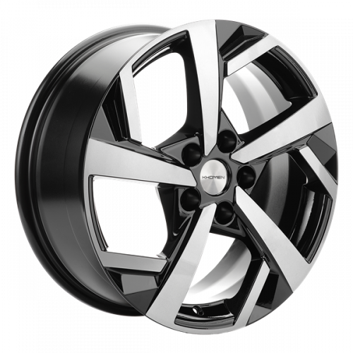 Khomen 1712 7x17 5*110 Et:45 Dia:67,1 Black-FP Khomen 1712 7x17 5*110 Et:45 Dia:67,1 Black-FP